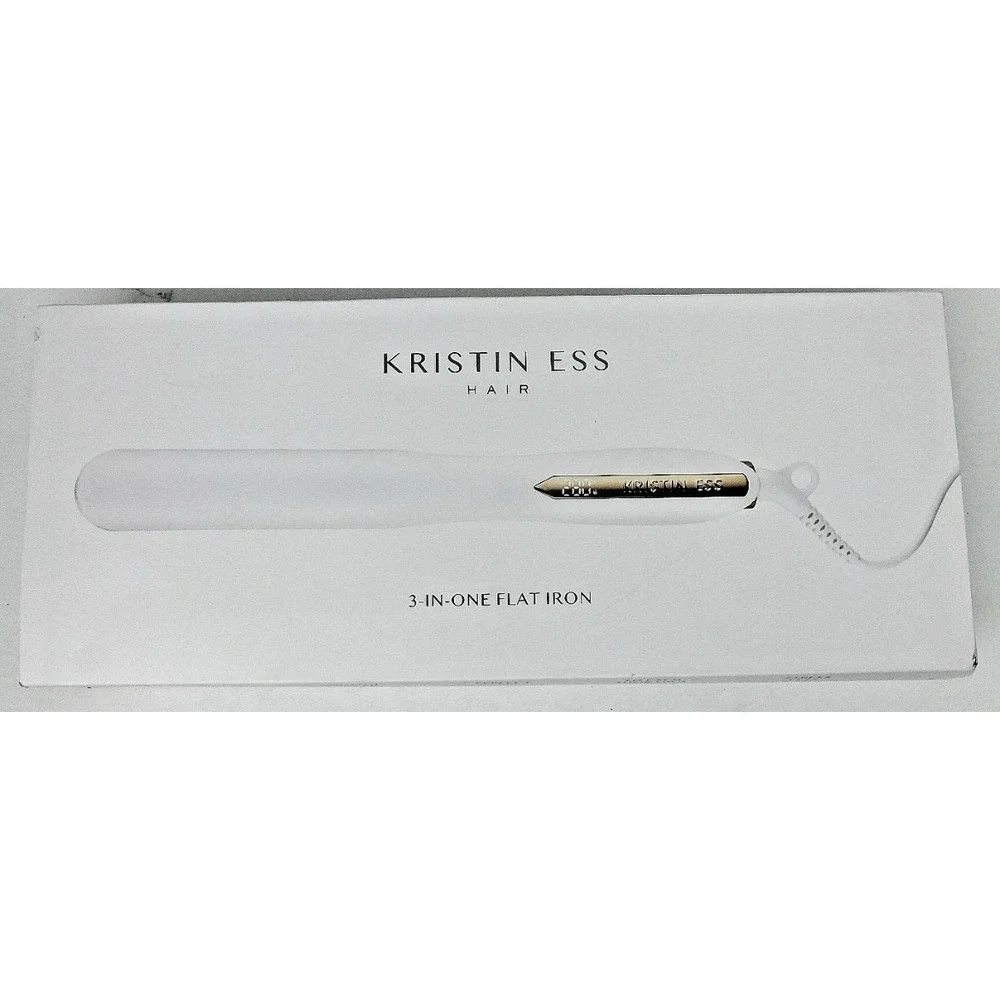 Kristin Ess 3-in-1 Titanium Flat Iron - 1 1/4 inch Curl Or Straight Frizz Contro